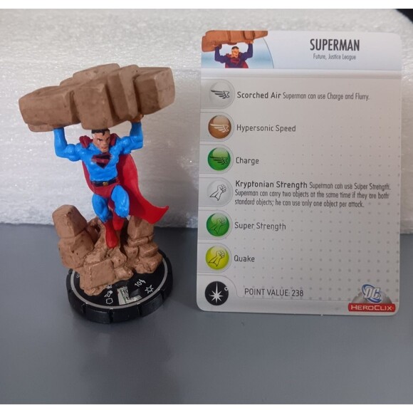 Heroclix Crisis set Superman (Kingdom Come) #105 Chase figure w/card 2008 - Picture 1 of 6